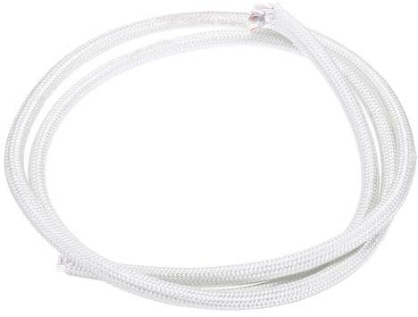 MECCANIXITY Cavo flessibile in mica resistente alle alte temperature, 1 m, 7 AWG, isolato a 500 gradi Celsius, resistente alle alte temperature, per lampada, caldaia, riscaldatore, bianco
