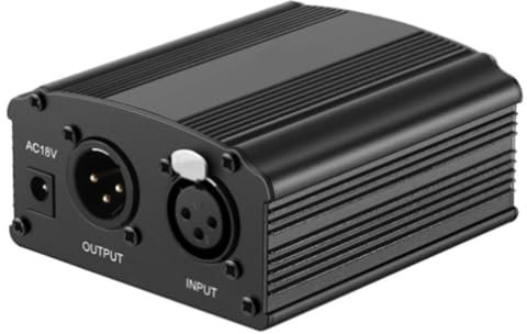 Lonrtesw Microfono A Condensatore XLR BM 800 858 Dispositivo di Registrazione Speciale per Karaoke Microfono Alimentazione Phantom Spina UE