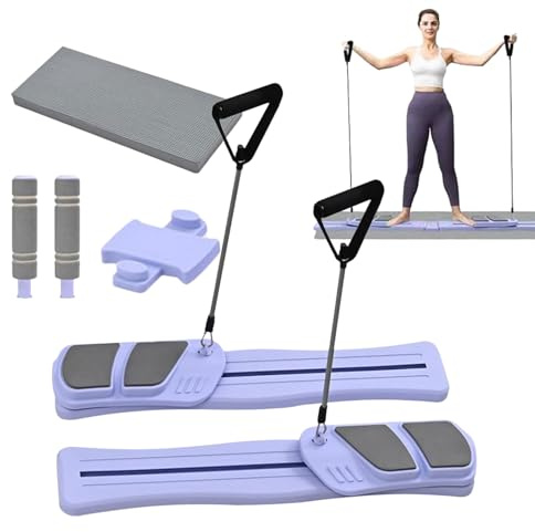 Reformer Pilates Gerät, Multifunktionelles Pilates Board, Tragbares Fitnessgerät Mit Hoher Gewichtsbelastung Für Cardio Yoga Training Und Frauen Workout