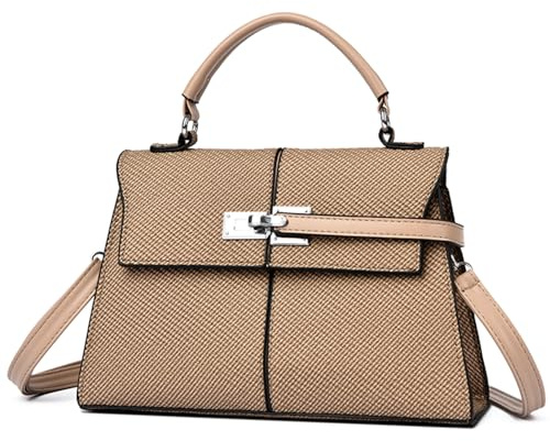 unisoul Handtasche Damen Mittelgroß Elegant Umhängetasche Tote Bag Schultertasche Mode Henkeltasche Frauen Leichte PU Leder Handtaschen Tragetasche für Dating Arbeiten Reisen Einkaufen