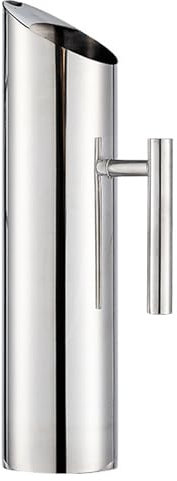 Jarra de agua de acero inoxidable 2L 4x14 pulgadas de acero inoxidable con mango jarra de agua de lavado fácil y suave para té, leche, cerveza, jugo