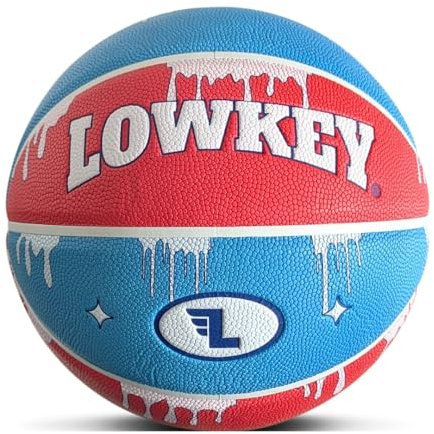 Lowkey Ice Pop Basketball Indoor & Outdoor Größe 7 | Bomb Pop Design Basketball | Anti-Rutsch Beschichtung & Erstklassiger Grip Ball Mit Melonen Design