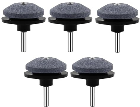 Eieenotee 5PCS Lawnmower Dull Blade Sharpener, Lawn Mower Blade Sharpener Tool, Universal Blade Sharpeners for Lawn Mowers,Black