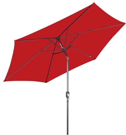 Angel Living Sonnenschirm 3M mit Kurbel und Neigung, Marktschirm mit UV50+ für Garten Terrasse Balkon