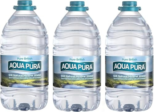 Aqua Water 5 Litre Still Natural Mineral Water, 5L, Pack of 3