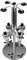 Bar Butler 4/6 Bottle Wall Mounted & Rotary Stand Drinks Optic Party Dispenser Solo Optic Spirit Drink-Ware Set (4Bottle_Rotary)