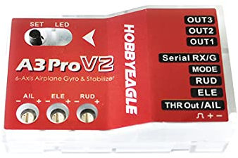 HOBBYEAGLE A3 Pro V2 6-Axis Flight Control Gyroscope Balancing Airplane Gyro Stabilizer for RC Airplane Fixed Wing