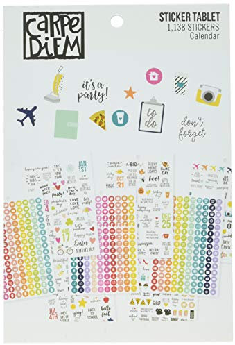 Carpe Diem A5-Planer, Aufkleber, Tablet-Kalender, 1138 Stück
