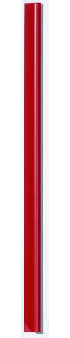 DURABLE Klemmschiene, A4, Schenkellänge: 13 mm, für: 30 Blatt, rot (100 Stück), Sie erhalten 1 Packung á 100 Stück