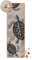 Yogamatte Kork - Nautik DREI Schildkröten Schwarz Weiß, Größe HxB: 61x183 cm
