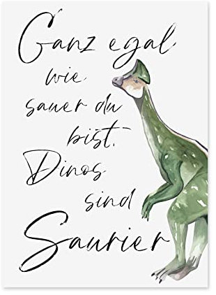 Nastami Postkarte Dinos sind SAURIER Tut mir leid Karte Entschuldigungskarte