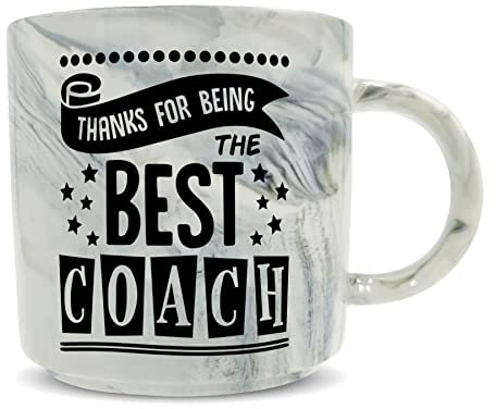 Hippowarehouse Personalised (Insert Custom Name Here) Thanks for Being The Best Coach Printed Mug Various Colour Options Ceramic Cup Kitchenware 11oz