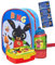 ICE TOYS zaino bambini asilo set porta merenda borraccia 4 stickers segnanomi lavabile(Bing)
