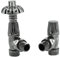 Excel Home Thermostatic Radiator Valves - Traditional Design 1/2 x 15mm Metal Head Radiator Valves - Westminster Black Nickel