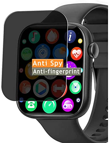 Vaxson Anti Spy Schutzfolie kompatibel mit AMZSA P45 1.8 Smart Watch smartwatch Display folie folien Displayschutzfolie （ nicht Panzer Schutz Glas folie SchutzGlas nicht PanzerGlas ）