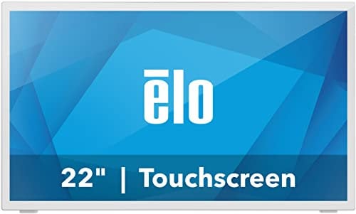 Elo 2270L - Monitor touchscreen da 22 con vetro antiriflesso, 10 Touch, 1920 x 1080, colore: Bianco