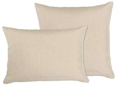 BEAUTEX Kissenbezug 40x60 Kissenhülle Sand Leinenoptik 2er Set | Leinenoptik, verdeckter Reißverschluss, pflegeleicht, 40x40 bis 80x80 cm, für Sofa und Dekokissen