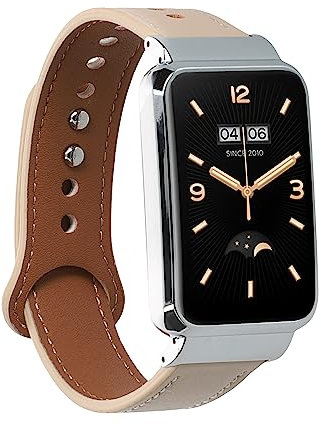 kwmobile Armband kompatibel mit Xiaomi Mi Band 7 Pro - Echtleder Fitnesstracker Sportarmband Band
