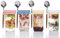 TempFoo Overnight Oats Jar Container set 4, 600ml Glass Mason Jars with Lids and Spoon, Cereal Milk Vegetable Fruit Salad Jam Protein porridge Clear Storage Containers, Breakfast Pots with Lid (No.1)