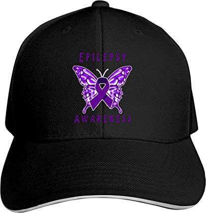 934 Herren Damen Baseball Cap Epilepsie-Bewusstsein Trucker Kappe Mode Baseballmütze Leicht Outdoor Hut Für Laufen Draussen Angeln