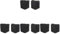 Uonlytech 8 Pièces Pieds D'échelle Pliants Protecteurs De Sol pour Planchers De Bois Franc Capuchons De Pieds D'échelle Patins De Pieds Déchelle Tables Et Chaises Caoutchouc Allonger
