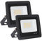 FUPE LED Strahler außen,LED Strahler,LED Scheinwerfer 20W LED Fluter IP65 Wasserdichte, 24 leds 2000LM Außenstrahler 6500K Kaltweiß Ideale Aussenleuchte für Garten, Innenhöfe… 【2 Stück】