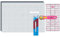 SEMPLIX Schneidematten Set - Schneideunterlage 45 x 30 cm (A3), Rollschneider Maxi, Patchwork Lineal + PRYM Aqua-Trickmarker (Grau/Pink)