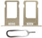 IS-TECK SIM-Kartenhalter Ersatz SIM-Tray Kompatibel mit iPhone 6s inklusive SIM-Nadel SIM-Kartensteckplatz (Gold)