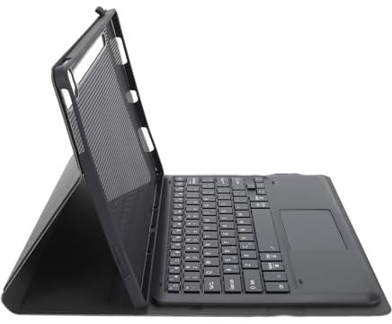 Tablet Case with Keyboard for Lenovo Tab P12 12.7 Inch 2023, Magnetic Detachable Bluetooth Wireless Keyboard with Pen Holder (Black)