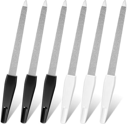 Sularpek 6 Pièces limes a ongles en Métal, Lime a Ongles, Limes a Ongles Professionnelle, Lime Ongle,Lime à Ongle, Utilisation à La Maison et au Salon