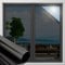 OFHome Window Film Privacy One Way, Reflective Blackout Mirror Tint for Home and Office, UV Sun Blocking Anti Glare Solar Control Self-Adhesive Glass Windows Tinting, Black, 105x500cm