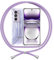 ANFAIRLACE Funda Cuerda Compatible con OPPO Reno 12 Pro, Carcasa Transparente Clear Silicona TPU Cover Correa Colgante Cordón Case, Morado