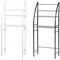 BURAKH 3 Tier Over Toilet Storage Rack | Steel, Space-Saving Bathroom Storage Rack | Freestanding, Wall-Mountable, White