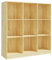 SDWEHO7 Bücherregal Standregal freistehendes Büroregal Aktenregal Aufbewahrungsregal Raumteiler Lagerregal für Wohnzimmer, 104x33,5x110 cm Massivholz Kiefer