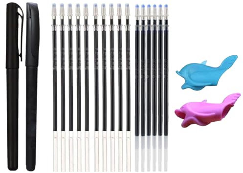 Magische Stifte,Buch Heft Kalligraphie Pen,Zeichenstift der Unsichtbaren Tinte,Pens Stift Kalligraphie,Magischer Stift Nachfüllungen,Stifthaltern für Wiederverwendbares Magisches Übungs-Kopierbuch