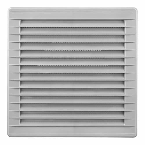 EDM Rejilla de ventilación 87725 Gris 17 x 17 x 1,15 cm Mosquitera