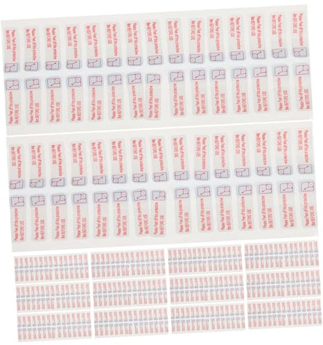 CHILDWEET Lot de 3 000 films de masquage pré-collés autocollants de sécurité pour le retrait du film protecteur faciles à décoller résistants à l'eau et à l'huile matériau en papier synthétique PP