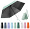 Kleiner Regenschirm, portable folding umbrella, mini reise regenschirm, leichter Reiseschirm, taschenschirm, UV-faltbar mit Kapselbox, reisewasser- und winddicht für Männer und Frauen(mintgrün)