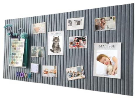 Yuragim Filz Pinnwand, 60 x 40cm Große Korktafel Nach, Dekorative Pinnwand aus Filz, 9mm Dicke, Faltbare Fototafel, Memoboard Vision Board Wanddekoration für Zuhause, Büro, Schule, Kinderzimmer