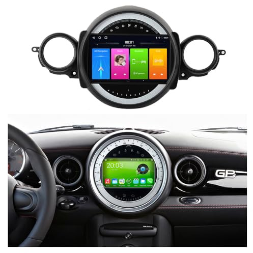 Android Autoradio Mit GPS Navigation HD Bildschirm Touch Display mit Carplay Auto Radio Ersatz für BMW Mini Cooper Clubmann Coupe R55 R56 R57 R58 R59 R60 R61 2007-2014