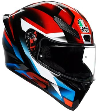 AGV K1 S Fastlap Schwarz Rot Blau sportlicher Motorrad Helm, XXL