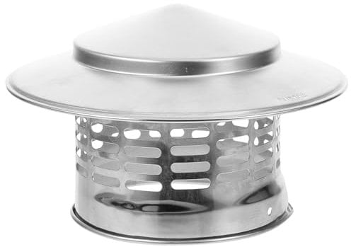 MQXDNFDC Chimney Liner Kit Stainless Steel Chimney Cover Chimney Caps for Outside Chimney Stainless Steel Flue Cap Stainless Steel Chimney Cap 7 Inch Chimney Cap Chimney Rain Cap Wood Stove