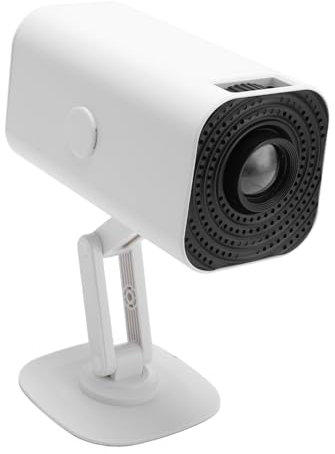 Mini Projector with WiFi and Bluetooth, 1080P Portable Movie Projector with Auto Keystone Correction, Support USB, TV Stick, Phone (White)