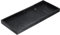 sourcing map Bathroom Vanity Tray, 11.8 x 5 Silicone Soap Dispenser Trays, Shatterproof Kitchen Sink Organizer for Soaps Keys Candle Trinket, Marble Black
