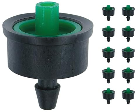 IBRIQO® Gotero Autocompensante 2,1 L/h – Manguera 16mm | Pack 10 | Riego por Goteo, Jardín, Plantas, Terraza, Aspersores, Nebulizadores, Difusores