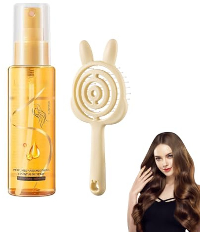 Nutri Oil Elixir, Hair Serum, Hair Strength Oil, Spendet Feuchtigkeit, Repariert Geschädigtes Haar Macht das Haar Geschmeidiger und Glänzender, Für Alle Haartypen Geeignet, Inklusive Kamm