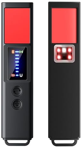 Kamera Detektor, Wanzen Detektor, RF Wireless GPS Tracker Finder Detektor, Anti Spy Anti-Aufnahme Detektoren für GPS Tracker, Versteckte Kameras Finder für Hotel Heim Büro Auto Reise, Schwarz (x20)