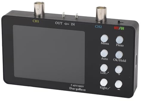 Zerodis Digitales Oszilloskop, Tragbares USB-Handgerät mit 20.000 Speichertiefe, 3,2-Zoll-LCD-Display und Kompaktem Design für die Automobil- und Elektronikdiagnose