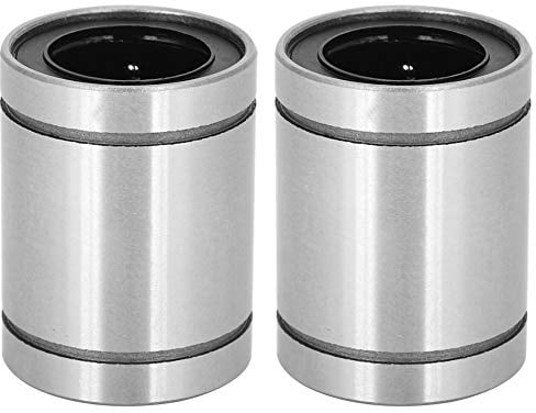 LM20UU Linearbewegungslager, verlängerter Flansch, hohe Geschwindigkeit, geräuscharm, Kugellager für CNC-Maschinen, 3D-Drucker, 2 Stück Lagerstahl GCr15, 20 mm Innendurchmesser,
