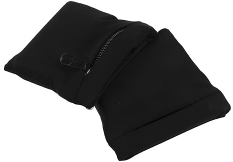 MAGICLULU 2 Stück Schwarze Handy Armbänder aus Polyester Schweiß und Wasserabweisend mit Großem Stauraum Handgelenktasche für Laufen Radfahren und Fitness